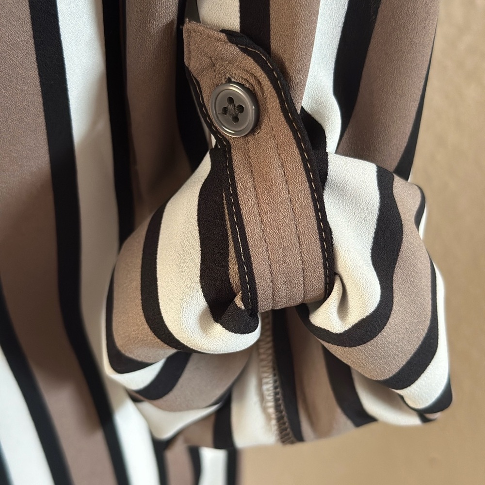 Ann Taylor LOFT Striped Button-Down Blouse - Picture 4 of 5